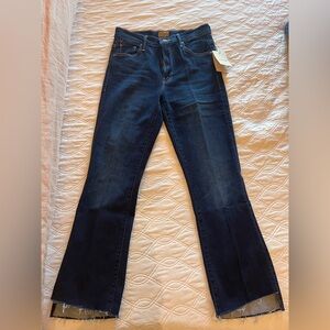 MOTHER Insider Crop Step Fray Jeans